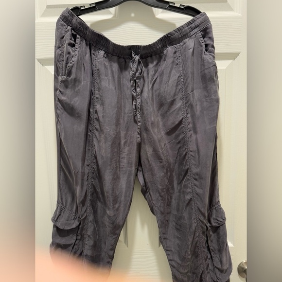 JOHNNY WAS Grey Ramble Cargo Pull-On Pant Joggers L - Picture 3 of 11